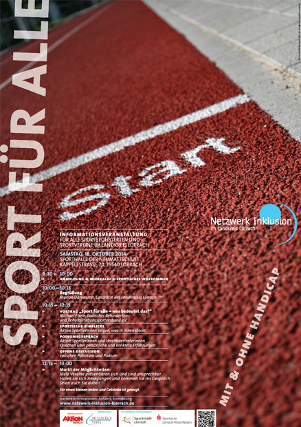 Plakat Netzwerk Inklusion Sport für alle